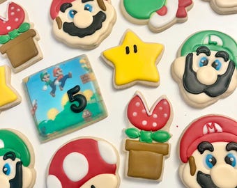 Mario Brothers Sugar Cookie 2.5 Dozen