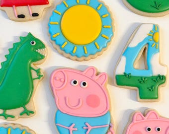 Peppa Pig  Sugar Cookie One Dozen
