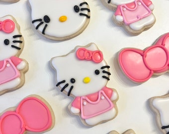 Hello Kitty  Sugar Cookies  one  dozen