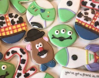 Toy inspired cookies one dozen