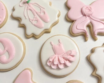 Ballerina Sugar Cookies One Dozen