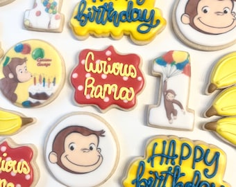Curious George Sugar Cookie One  Dozen