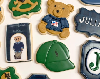 Polo Bear  Sugar Cookie One Dozen cookies