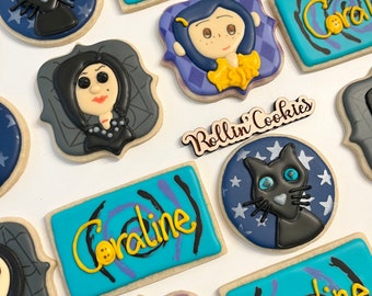 Coraline Sugar Cookies One Dozen