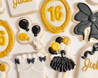 Sweet 16  Sugar Cookies One Dozen