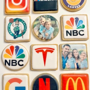 Custom Logo Sugar   Cookies One Dozen