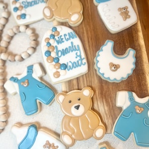 Bear Baby Shower Cookies