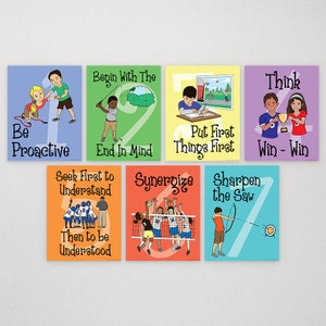 7 Habit Posters | 9x12 Digital | Sports Theme