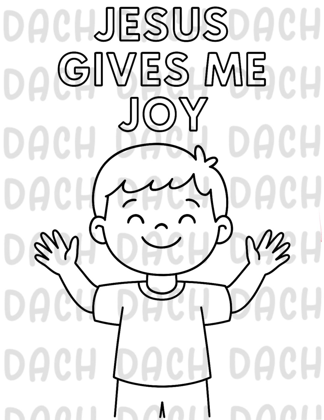 Jesus Gives Me Joy Coloring Page - Etsy