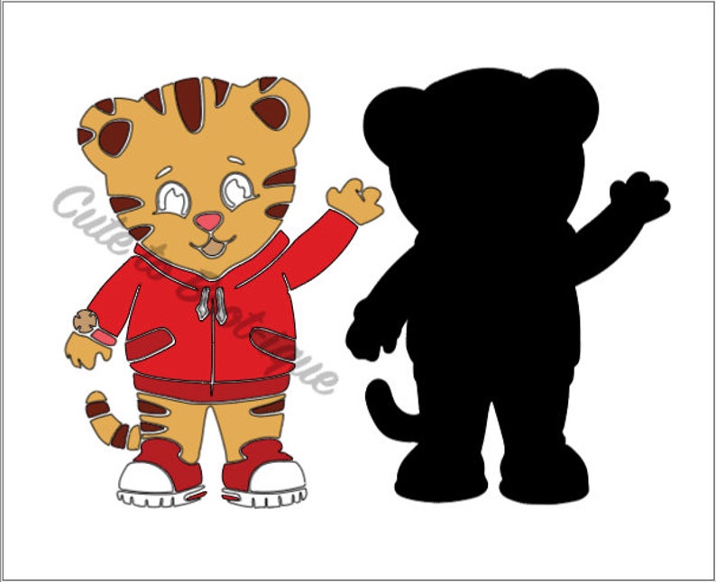 Download Daniel Tiger layered SVG/PNG File | Etsy