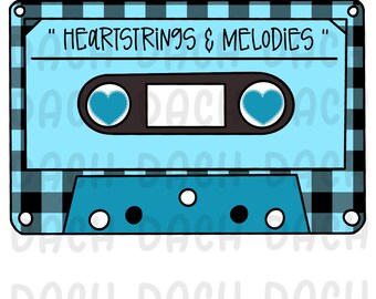 Heartstrings and Melodies blue png