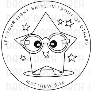Let your light shine coloring page