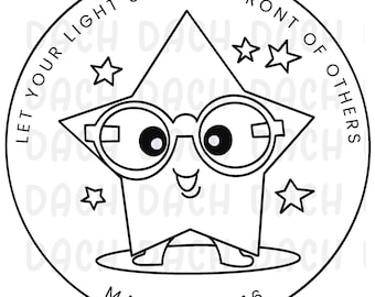 Let your light shine coloring page