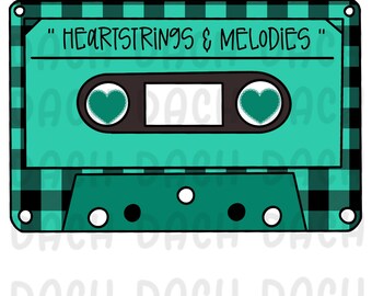 Heartstrings and Melodies teal png