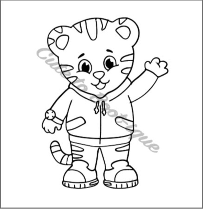 Download Daniel Tiger layered SVG/PNG File | Etsy