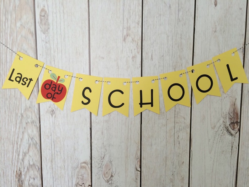 1st Day of School 1st and Last Day Photo Preschool Sign First Day of School Classroom Banner Kindergarten Sign First Day of Preschool