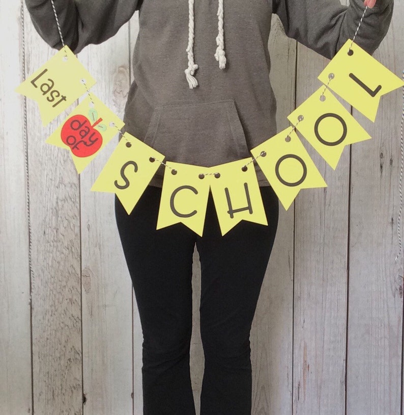 1st Day of School 1st and Last Day Photo Preschool Sign First Day of School Classroom Banner Kindergarten Sign First Day of Preschool