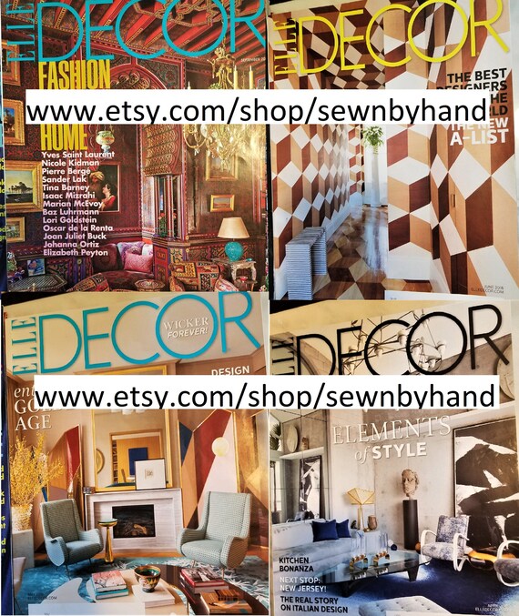 2018 Elle Decor Interior Design Magazines Lot Full Set Of 10 Etsy