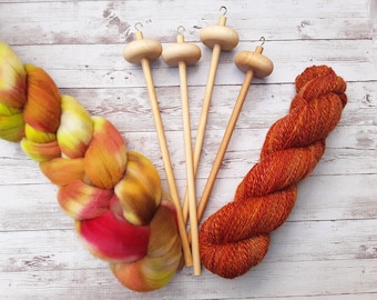 Wooden Top Whorl Drop Spindle