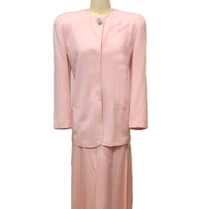 Vintage 1990s Christian Dior The Suit Women’s pink skirt and jacket