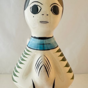 Adorable Vintage Tonala Mexican Pottery Angel Candleholder, Jalisco Mexico Pottery