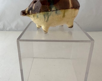 Adorable Old Antique Ceramic Piggy Bank, Austria, Czech, Europe, Early 1900s