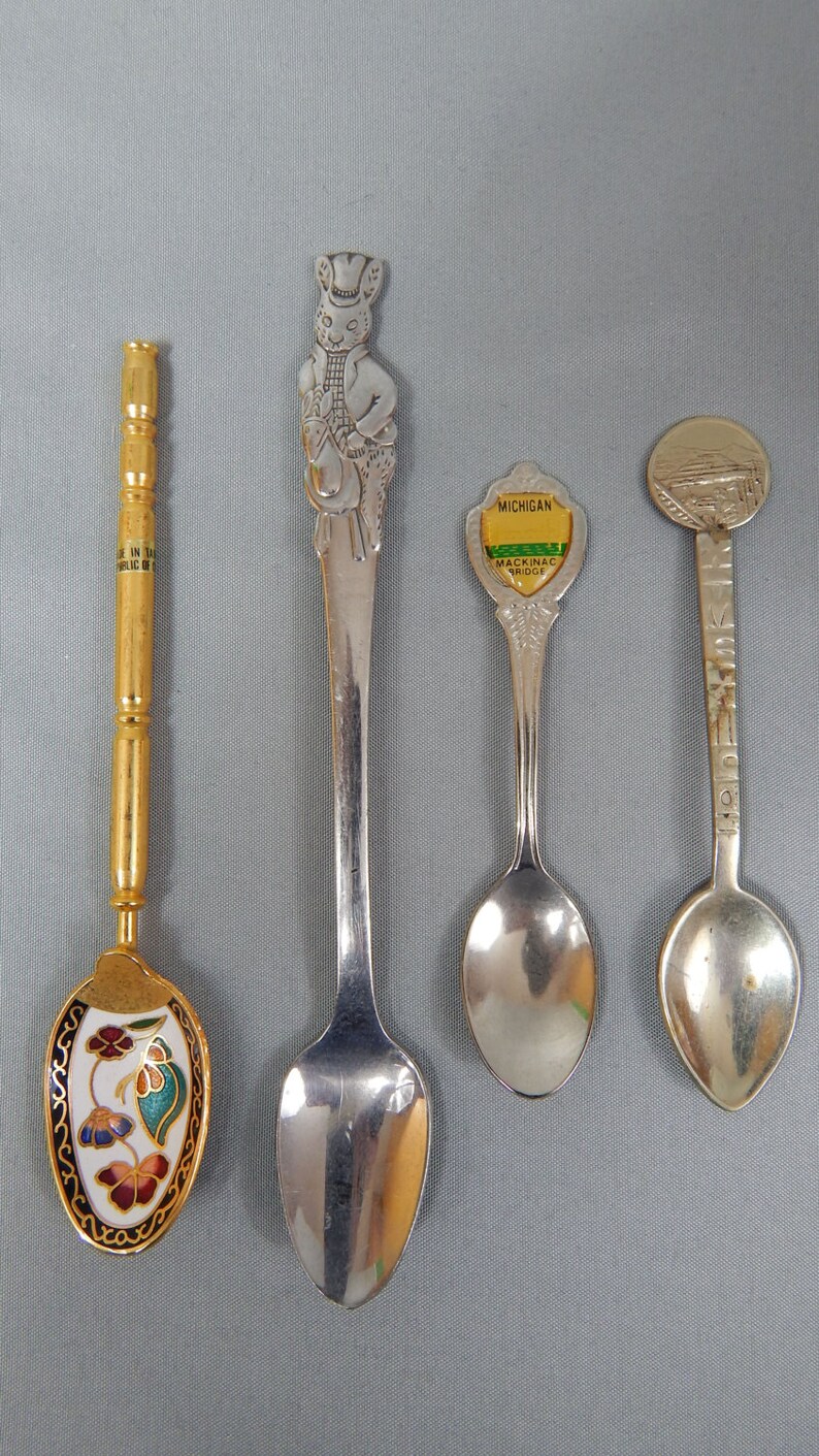 Vintage Group of Miniature Spoons Souvenir Spoons Instant Etsy