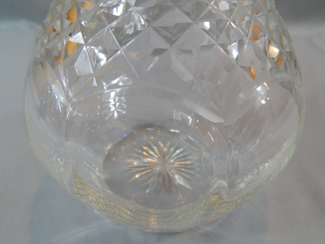 Unusual Vintage Heavy Liquor or Wine Decanter Carafe With Etsy