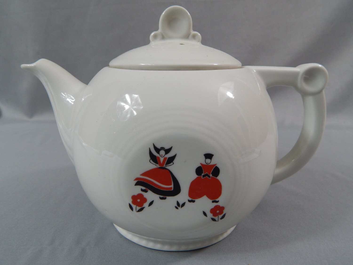 Huge Antique Porcelain Coffee Pot Teapot Beautiful Graphic Etsy