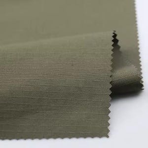 Ranger Green Textured Nylon Ripstop Fabric with cottony feel, 60 inch wide