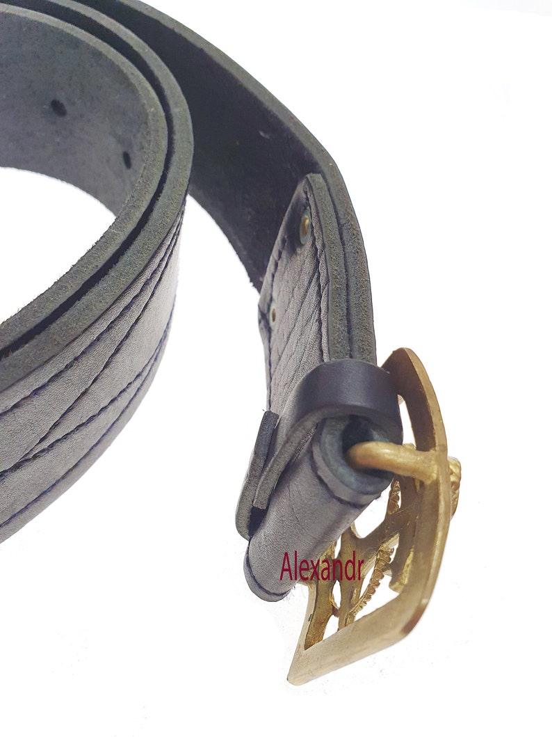 Military Army Naval Belt Anchor Officer Soviet Uniform USSR Russian Army Sailor Vintage