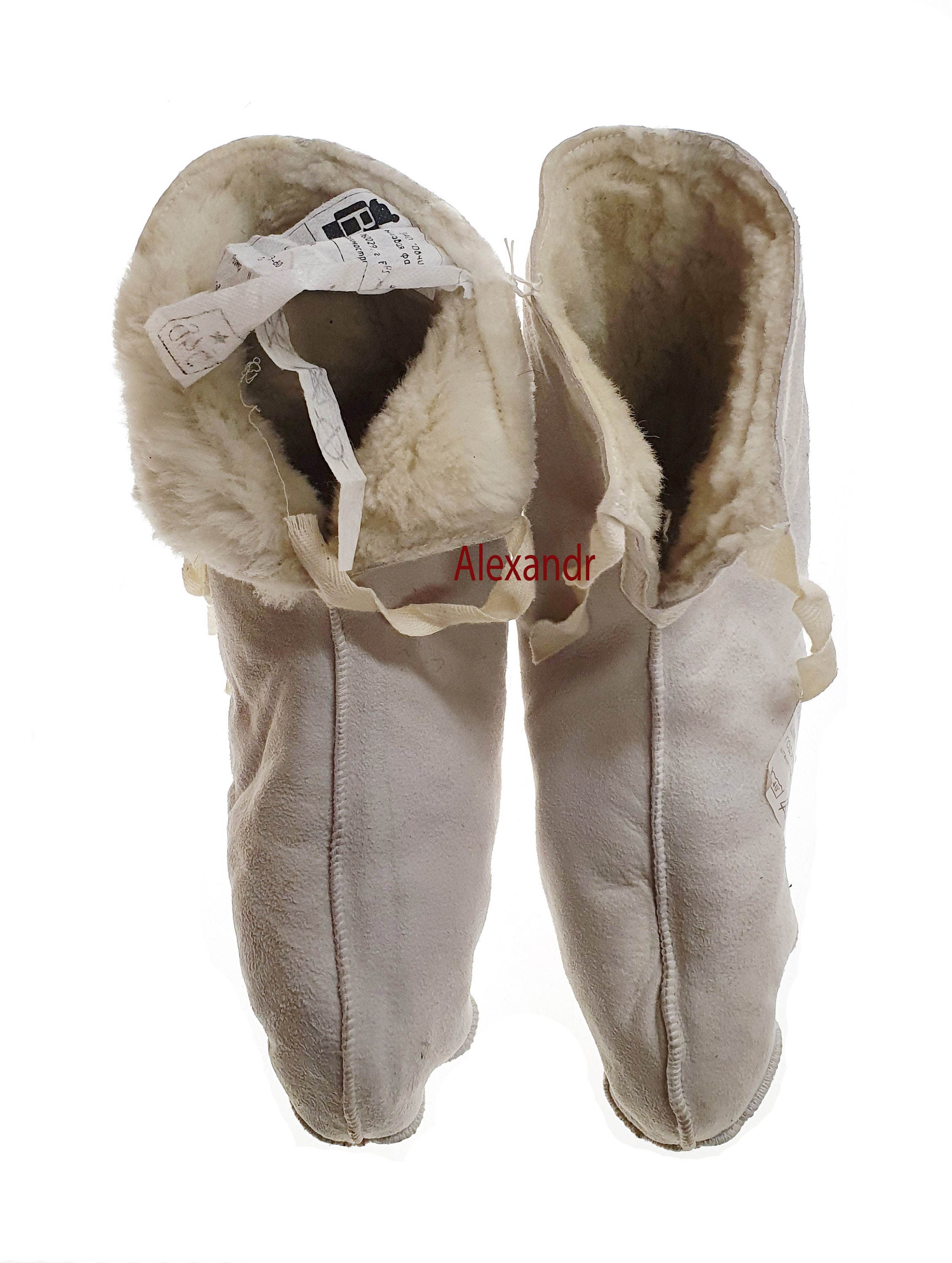 Russian Army Military Soldier Warm Fur socks Uniform Soviet Etsy