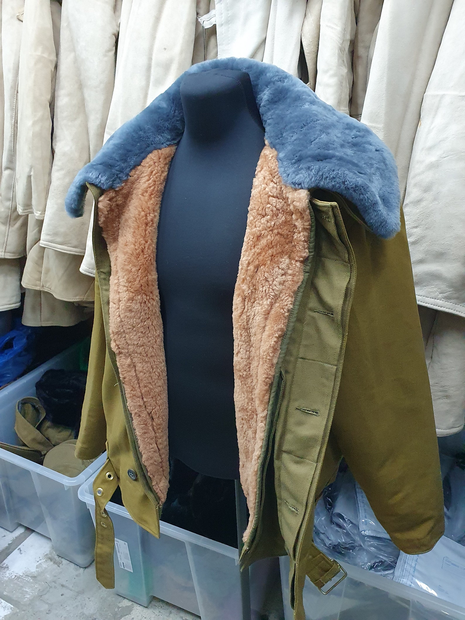 Military Jacket Russian Army Tank man overcoat Fur Winter Etsy