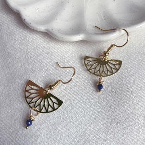 AUNY • 24 carat fine gold plated earrings • dangling gold earrings • fine jewelry • minimalist jewelry • Christmas gift