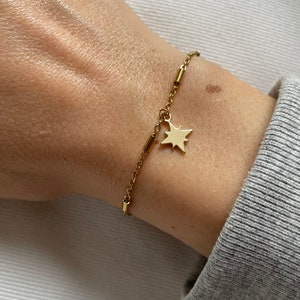 Star bracelet, Bracelet composed of a pretty star pendant, mom gift, star jewelry, star Christmas gift
