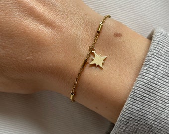 Star bracelet, Bracelet composed of a pretty star pendant, mom gift, star jewelry, star Christmas gift