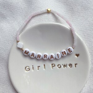Pulsera madrina • pulsera madrina personalizada • pulsera con mensaje • regalo madrina • anuncio quieres ser • gracias por ser mi madrina