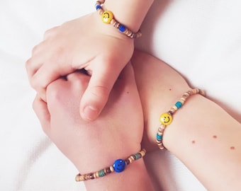 Customizable SMILEY bracelet for little boy