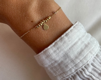 FELICE • Fine stainless steel bracelet • fine golden jewel • minimalist golden bracelet • Valentine's Day gift for women • timeless steel bracelet •