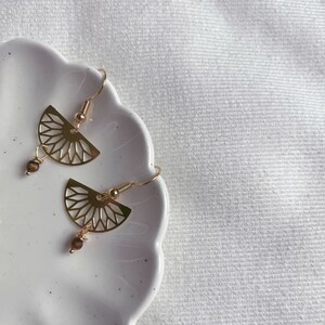 AUNY • 24 carat fine gold plated earrings • dangling gold earrings • fine jewelry • minimalist jewelry • Christmas gift