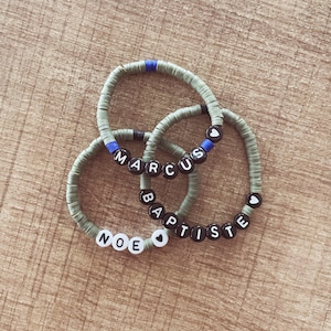 Pulsera personalizada para niños • pulsera infantil • pulsera para niños • pulsera con inicial para niños • regalo infantil personalizado, regalo de Navidad para niños