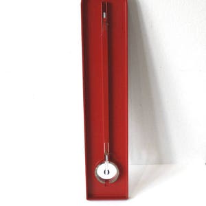 Vintage 1970s Large Red Plastic Habitat Thermometer image 2