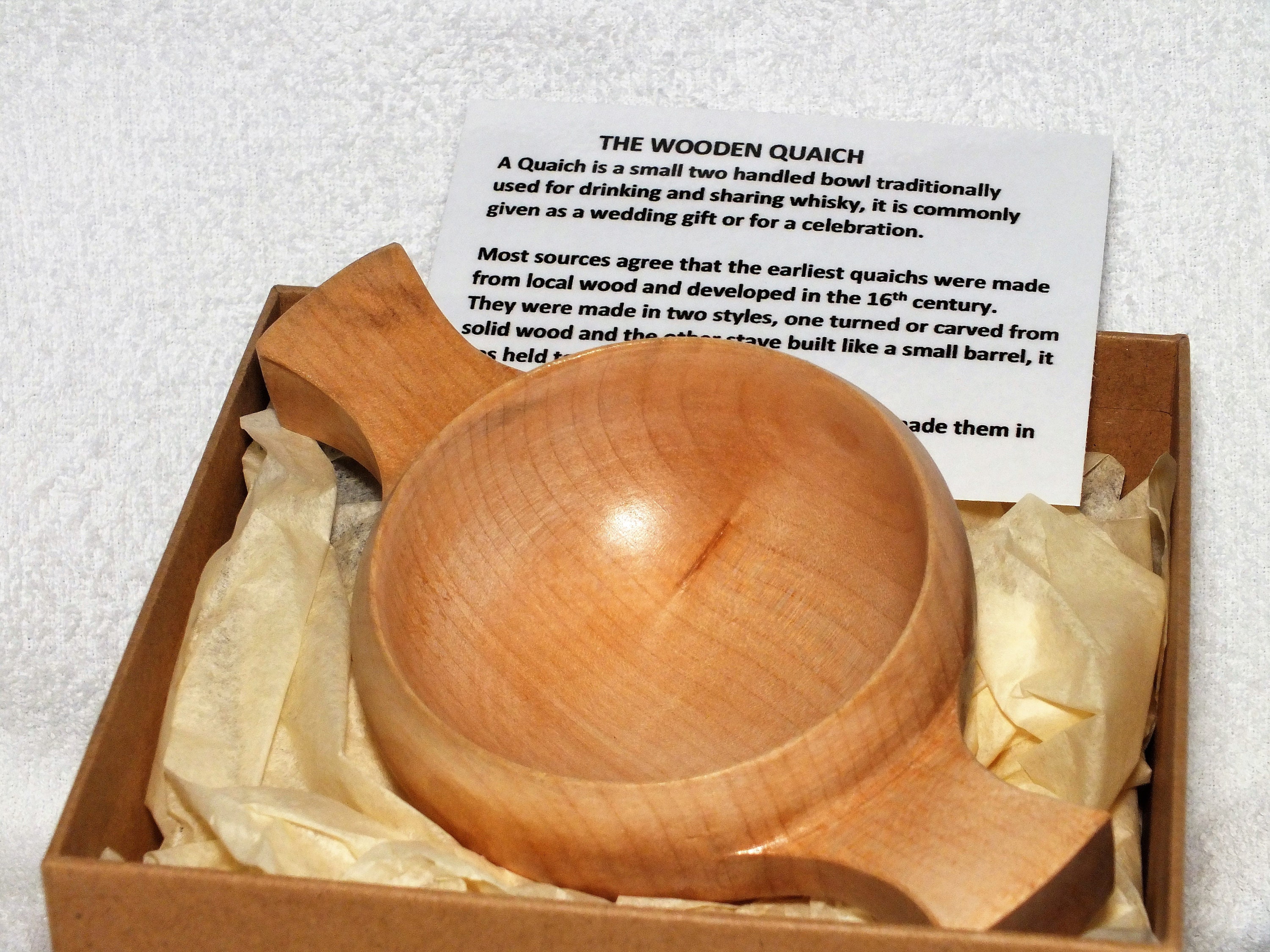 A Scottish Wooden Quaich made from Scottish Sycamore. Etsy