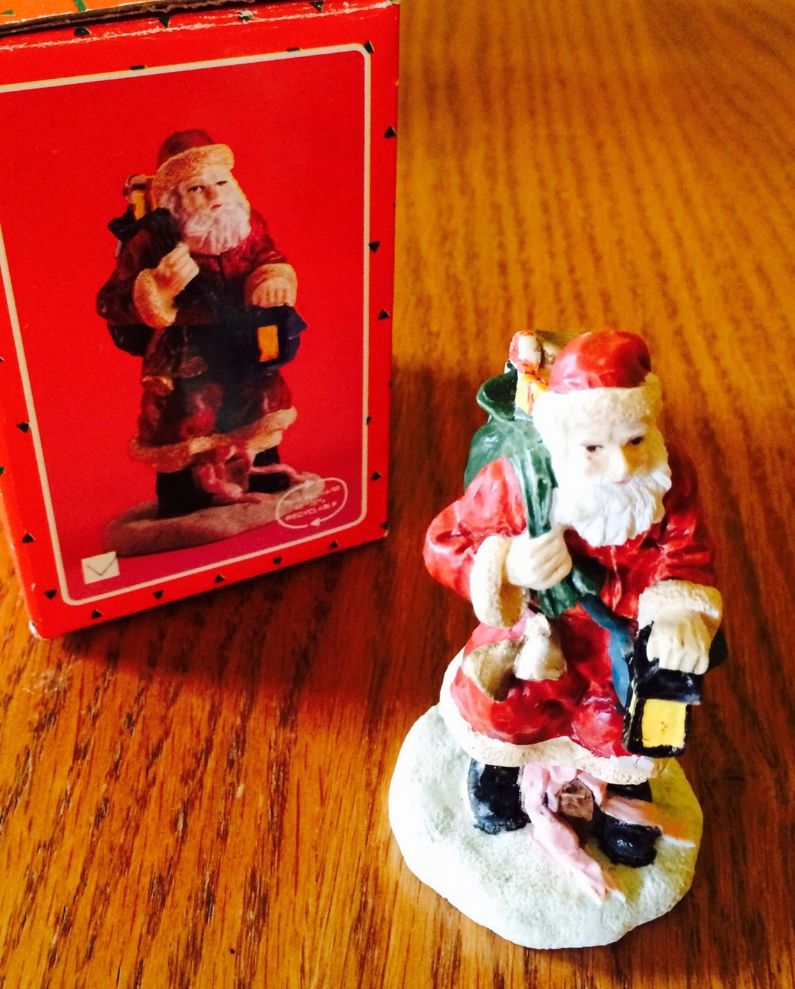 Vintage Christmas Artmark Handcrafted Santa Sculptures | Etsy