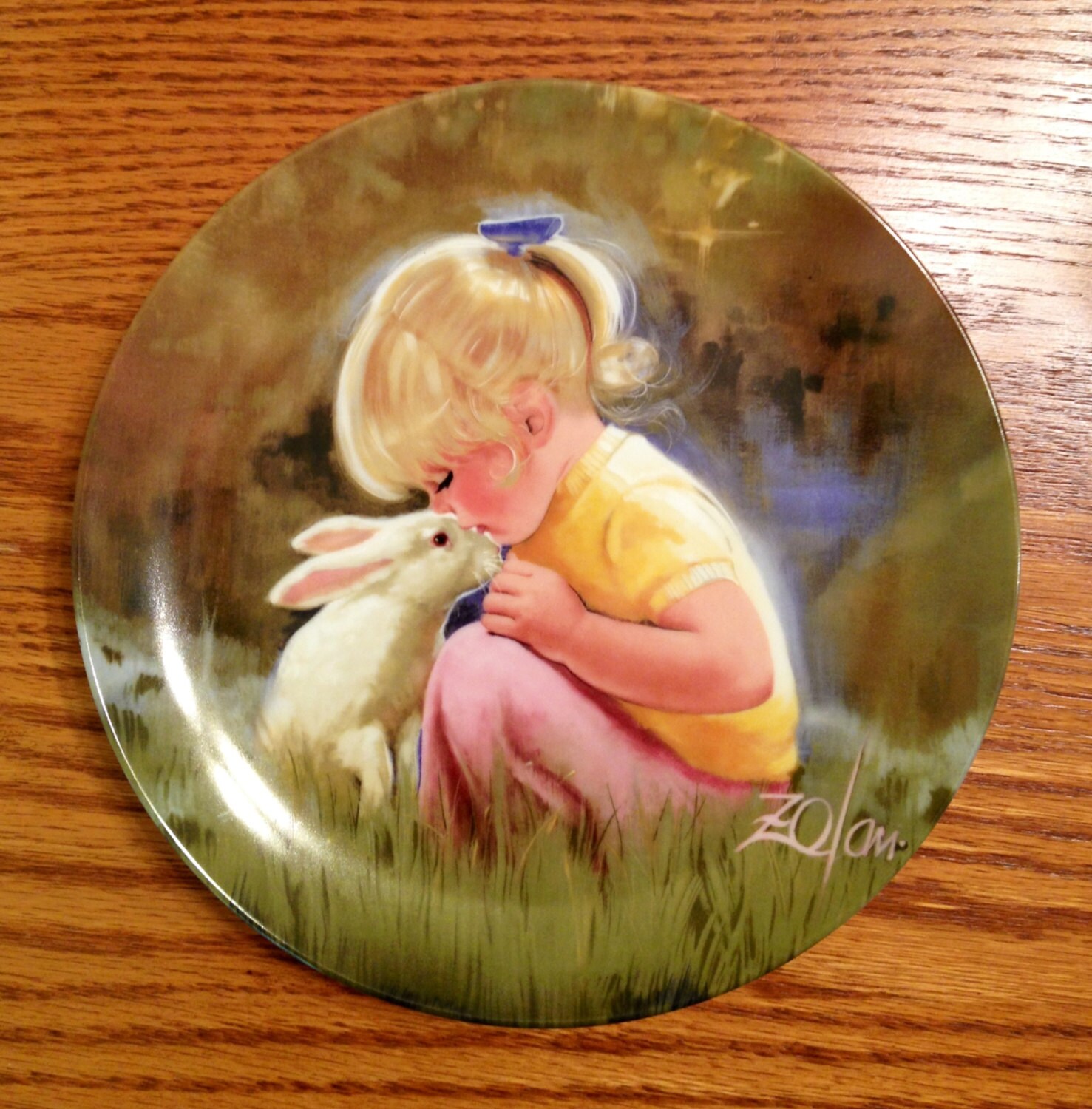 Tender Moment Porcelain Collector Plate by Donald Zolan 1984 Etsy