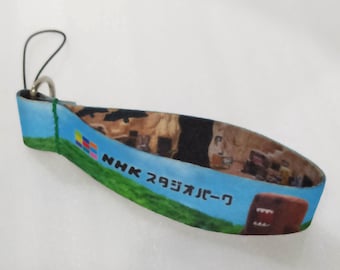 NHK Japan Domo-Kun and Friends Domo Kun Mr. Usagi and Two Bats Cell Phone Strap Japan