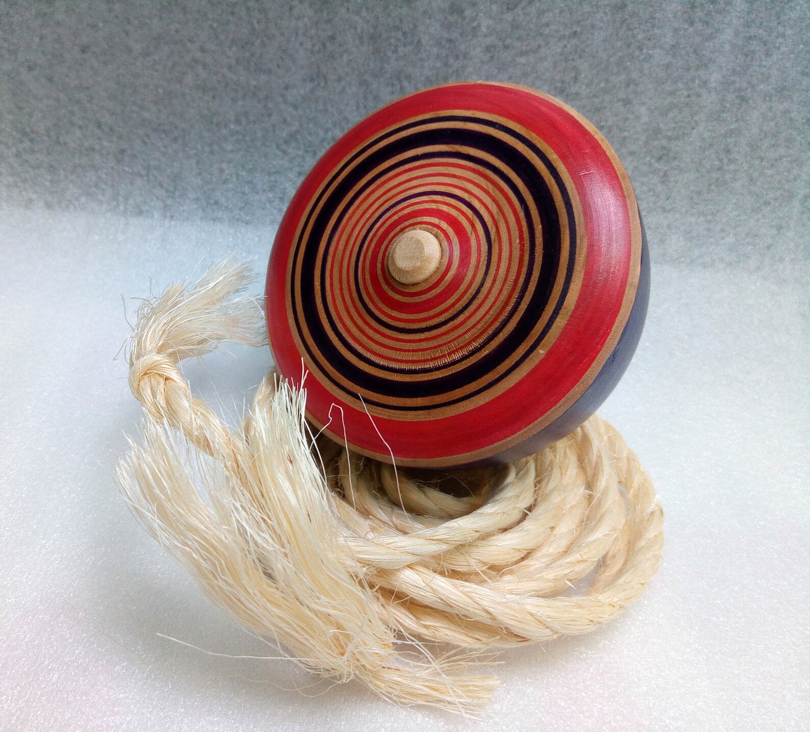 Vintage Japanese Spinning Top Koma Wooden Toy with String Etsy