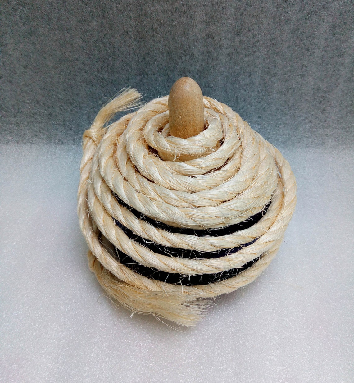 Vintage Japanese Spinning Top Koma Wooden Toy with String Etsy