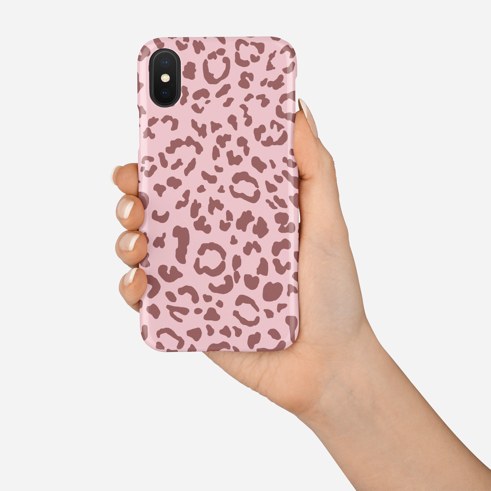 Pink Leopard Print Phone Case Animal Print Iphone Case Etsy