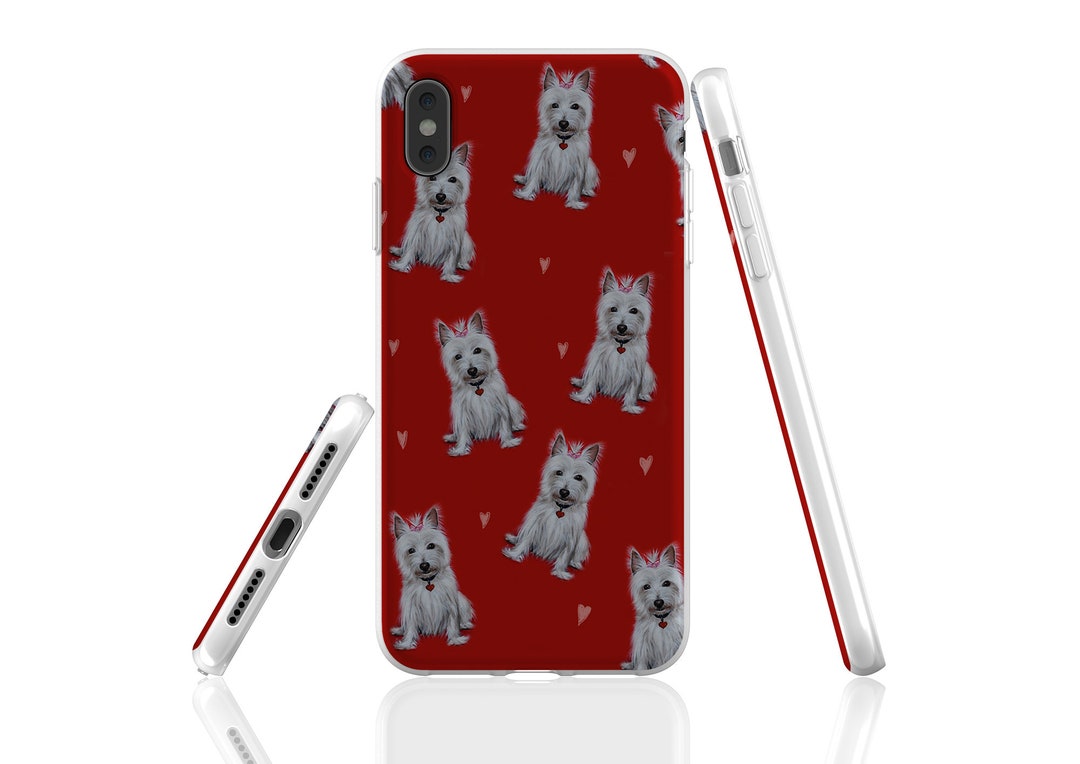 Westie Phone Case, Dog Phone Case, Westie Gift, Pet Portrait, Dog